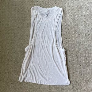 Alo yoga off white muscle tank